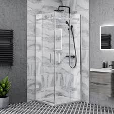 Nova Square Frameless Corner Shower