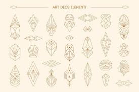 Premium Vector Art Deco Elements Set