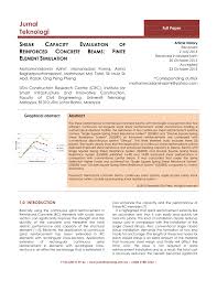 pdf shear capacity evaluation of