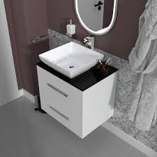 Sonix White 600 Wall Hung Bathroom Unit