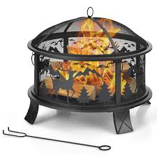 Costway 26 Outdoor Fire Pit Wood