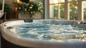 A Closeup Of A Hot Tub With Bubbles In