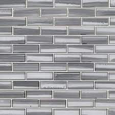 Msi Ombre Grigia 11 73 In X 11 73 In X 8mm Glass Mesh Mounted Mosaic Tile 9 6 Sq Ft Case