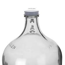 One Gallon Glass Jug With 38mm White