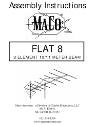 maco antennas flat 8 assembly