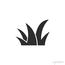 Lawn Grass Icon Vector Design Template