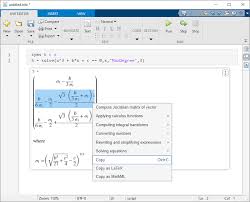 Symbolic Output In Live Editor Matlab