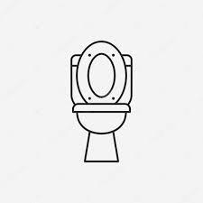 Toilet Seat Line Icon Stock Vector By