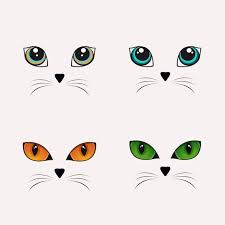 Cat Face Vector Cute Cat Cat Eyes