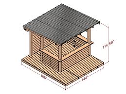 12x12 Outdoor Kitchen Plans Yardbar