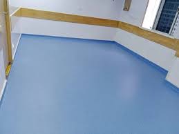 Rubber Blue Hospital Vinyl Flooring