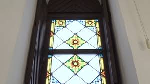 Old Abstract Stained Glass Window