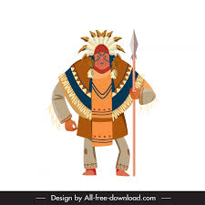 Native American Indian Character Icon