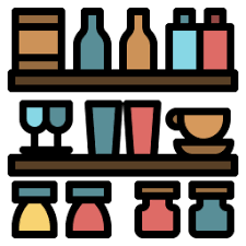 Shelf Free Commerce And Ping Icons