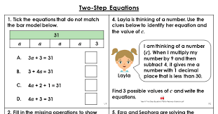 Year 6 Two Step Equations Lesson