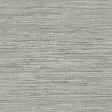 Norwall Grasscloth Grey Botanical Vinyl