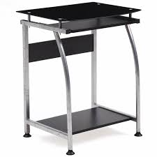 Tempered Glass Top Laptop Desk With