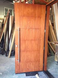 Fiberglass Woodgrain Modern Door Cedar