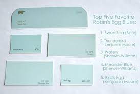 Top Five Robins Egg Blue Paint Colors