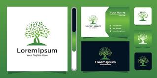 Tree Icon Elements Green Garden Logo