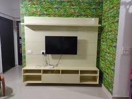 Living Room Wooden Tv Wall Unit