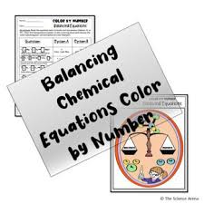 Balancing Chemical Equations Color By