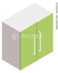 Kitchen Wall Cabinet Icon Isometric