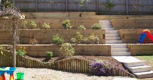 Garden Wall Out Of Railway Sleepers