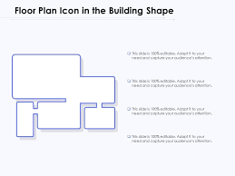 Floor Plan Icon In The Building Shape