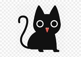Black Cat Cartoon Cat Cute