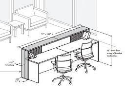 Reception Desk Dimensions