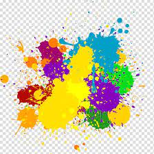 Multicolored Paint Splash Color