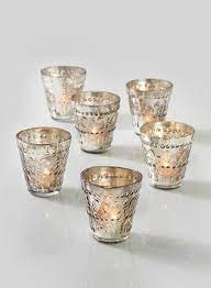 Silver Votive Candle Holders