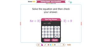 Solving Multi Step Equations On The App