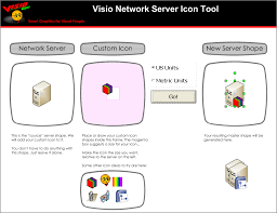 Visio Network Server Shape Icon