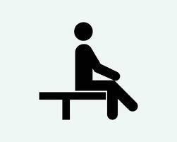Man Sitting Sit Bench Chair Cross Leg