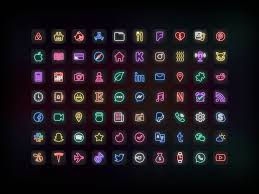 Ios Underground Neon App Icon Covers