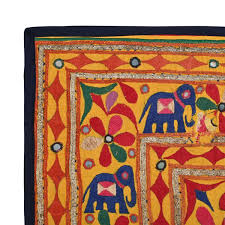 Hand Embroidered Elephant Tapestry