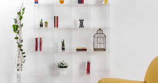Transpa Plexiglass Wall Bookcase