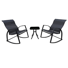 Crosby St Sling Rocker Patio Set