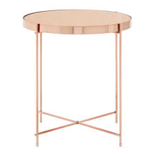 Alluras Small Pink Glass Side Table