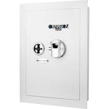 Barska White Biometric Wall Safe