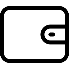 Wallet Basic Rounded Lineal Icon