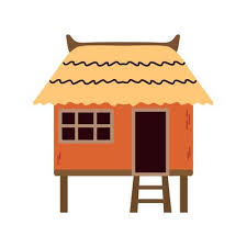 African House Vector Art Icons And