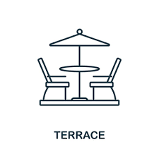 Terrace Icon Line Element From Balcony