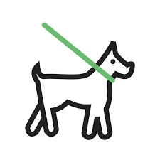 Dog On Leash Icon Stock Vector By