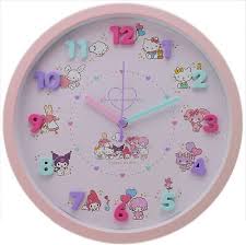 Sanrio Character Icon Wall Clock Blue