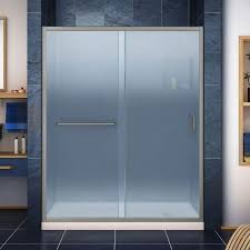 Frosted Sliding Shower Door