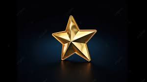 3d Star Symbolizing Gold Rating