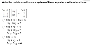 Linear Equations Without Matrices